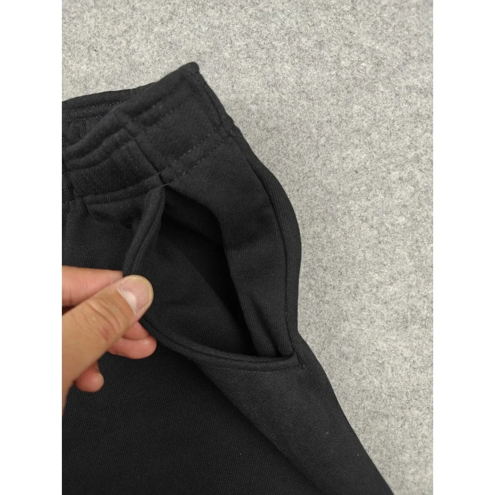 SNOH Pants Mens 2XL Black Heavyweight Fleece Joggers Graphic Colorblock USA